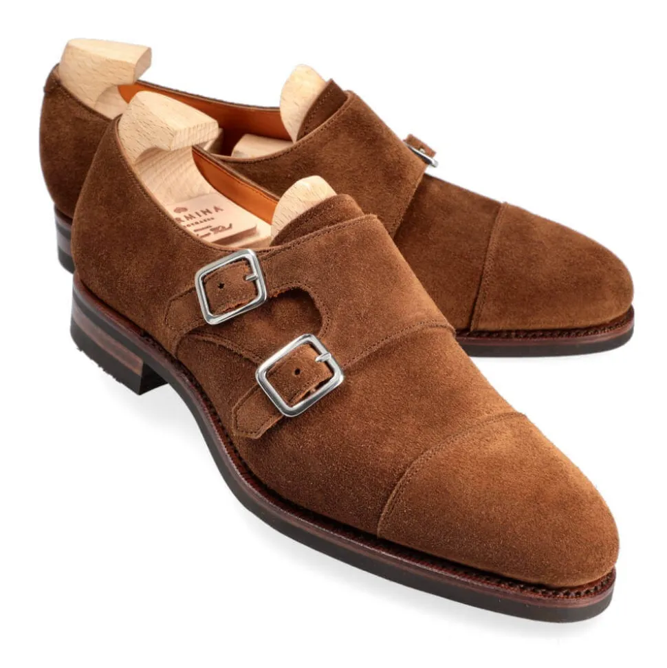 Double Monk Strap|Carmina WOMEN DOUBLE MONK STRAP 1645 MADISON SNUFF