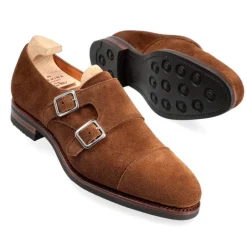 Double Monk Strap|Carmina WOMEN DOUBLE MONK STRAP 1645 MADISON SNUFF