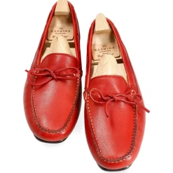 String Loafers|Carmina WOMEN DRIVING LOAFERS 1903 MARIVENT RED