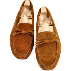 String Loafers|Carmina WOMEN DRIVING LOAFERS 1903 MARIVENT TOBACCO