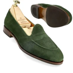 Penny Loafers|Carmina WOMEN FULL STRAP PENNY LOAFERS 1861 DRAC MOSS