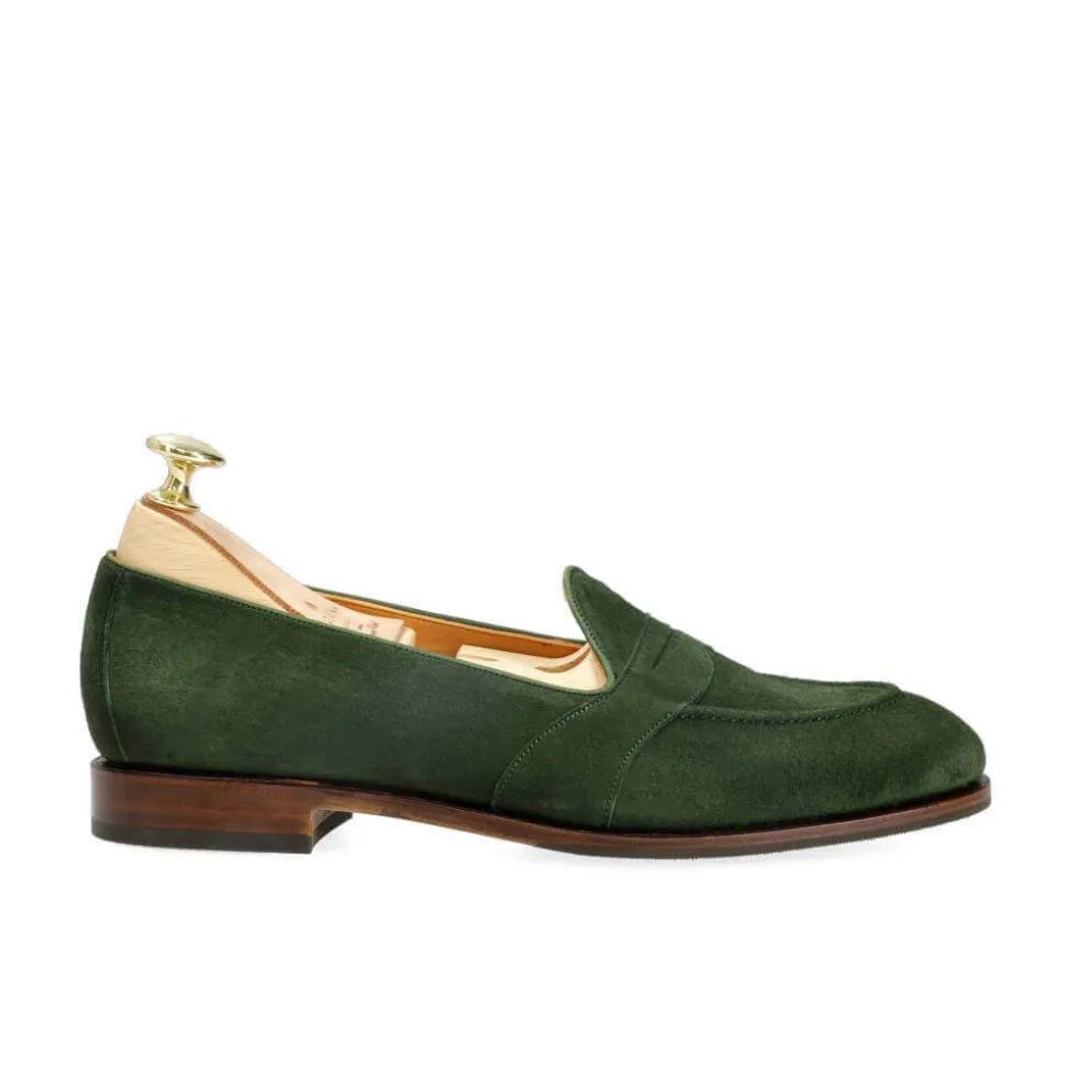 Penny Loafers|Carmina WOMEN FULL STRAP PENNY LOAFERS 1861 DRAC MOSS