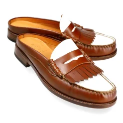 Women Mule Shoes|Carmina WOMEN MULE SHOES 1982 XIM TANNED/WHITE
