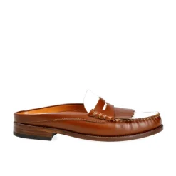 Women Mule Shoes|Carmina WOMEN MULE SHOES 1982 XIM TANNED/WHITE