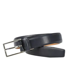 Women's Belts|Carmina WOMEN VITELLO BELT NAVY