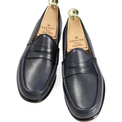 Penny Loafers|Carmina WOMEN PENNY LOAFER 1894 XIM NAVY