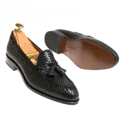 Tassel Loafers|Carmina WOMEN TASSEL LOAFERS 1590 DRAC BLACK
