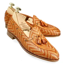 Tassel Loafers|Carmina WOMEN TASSEL LOAFERS 1590 DRAC TAN/ORANGE
