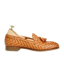 Tassel Loafers|Carmina WOMEN TASSEL LOAFERS 1590 DRAC TAN/ORANGE