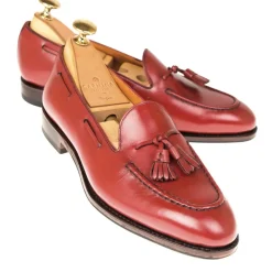 Tassel Loafers|Carmina WOMEN TASSEL LOAFERS 1640 DRAC RED