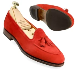 Tassel Loafers|Carmina WOMEN TASSEL LOAFERS 1842 DRAC RED