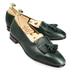 Tassel Loafers|Carmina WOMEN TASSEL LOAFERS 1953 HILLS GREEN