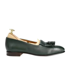 Tassel Loafers|Carmina WOMEN TASSEL LOAFERS 1953 HILLS GREEN
