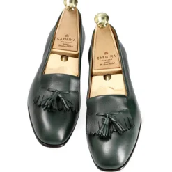 Tassel Loafers|Carmina WOMEN TASSEL LOAFERS 1953 HILLS GREEN