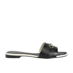 Women Horsebit Loafers|Women's Leather Sandals|Carmina WOMEN'S SANDALS 1984 BLACK