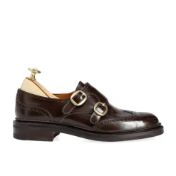 Double Monk Strap|Carmina WOMENS DOUBLE MONK STRAP LIMITED EDITION 1850 OSCARIA DARKBROWN