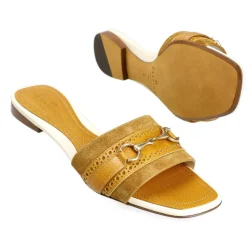 Women's Leather Sandals|Women Horsebit Loafers|Carmina WOMEN'S LEATHER SANDALS 1984 CAMEL