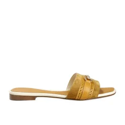 Women's Leather Sandals|Women Horsebit Loafers|Carmina WOMEN'S LEATHER SANDALS 1984 CAMEL
