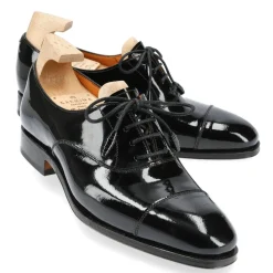 Cap-Toe Oxford|Carmina WOMEN'S OXFORD SHOES 1201 HILLS BLACK
