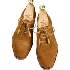 Cap-Toe Oxford|Carmina WOMEN'S OXFORD SHOES 1201 HILLS TOBACCO