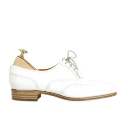 Wingtip Oxford|Carmina WOMEN'S OXFORDS SHOES 1406 HILLS WHITE