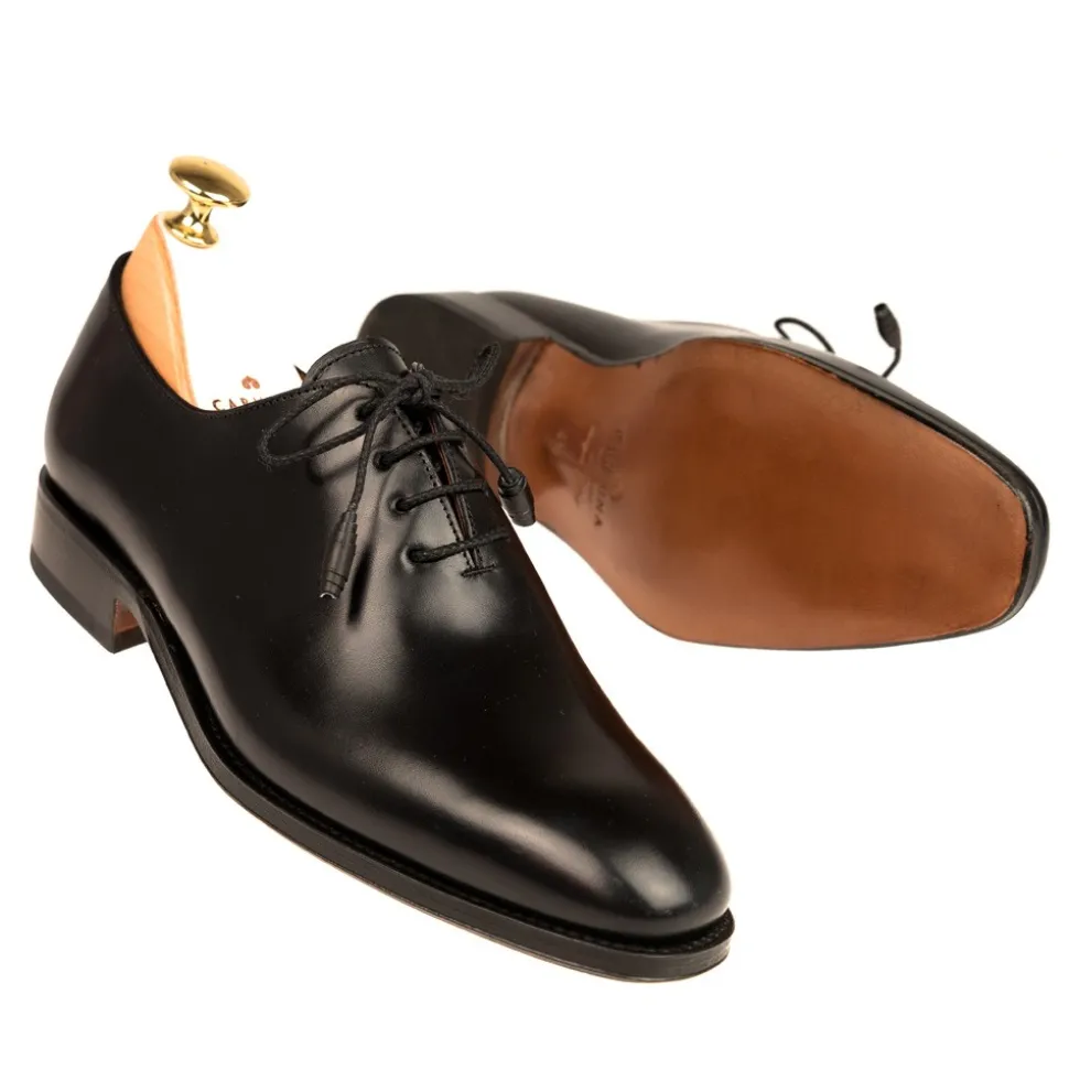 Wholecut Oxford|Carmina WOMEN'S OXFORDS SHOES 1560 HILLS BLACK