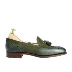 Tassel Loafers|Carmina WOMEN'S TASSEL LOAFERS 1248 HILLS GREEN