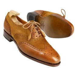 Wingtip Oxford|Carmina WOMEN'S WINGTIP OXFORD 1265 HILLS TANNED/TOBACCO