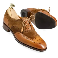 Wingtip Oxford|Carmina WOMEN'S WINGTIP OXFORD 1265 HILLS TANNED/SNUFF