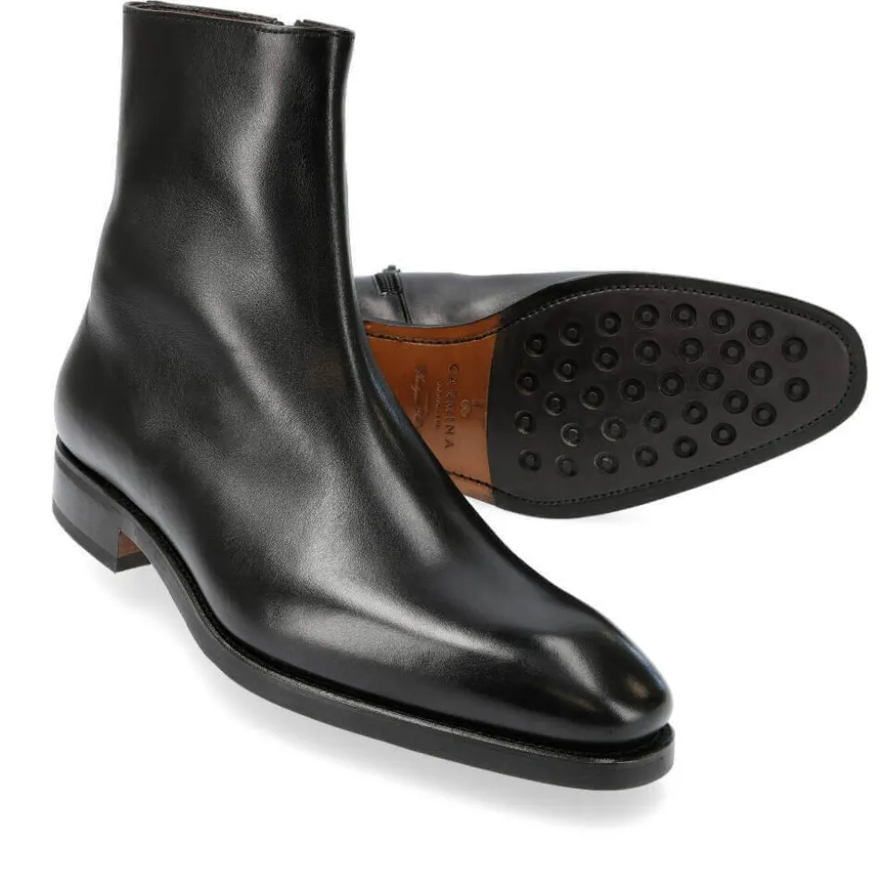 Mens Zipper Boots|Carmina ZIP BOOTS 80688 RAIN BLACK