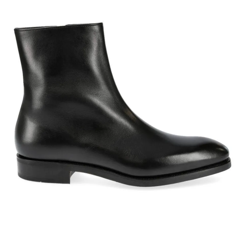 Mens Zipper Boots|Carmina ZIP BOOTS 80688 RAIN BLACK